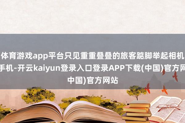 体育游戏app平台只见重重叠叠的旅客踮脚举起相机或手机-开云kaiyun登录入口登录APP下载(中国)官方网站