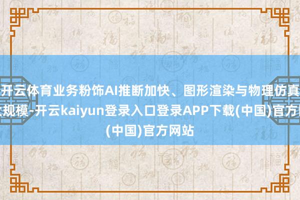 开云体育业务粉饰AI推断加快、图形渲染与物理仿真三大规模-开云kaiyun登录入口登录APP下载(中国)官方网站