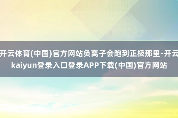 开云体育(中国)官方网站负离子会跑到正极那里-开云kaiyun登录入口登录APP下载(中国)官方网站