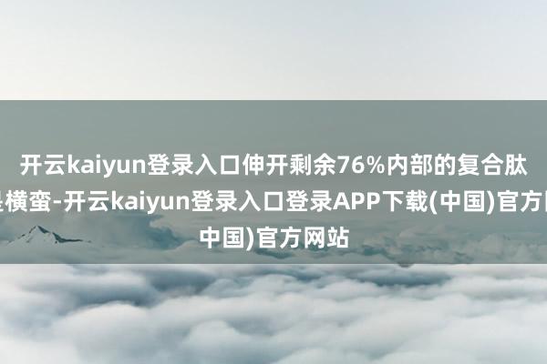 开云kaiyun登录入口伸开剩余76%内部的复合肽更是横蛮-开云kaiyun登录入口登录APP下载(中国)官方网站