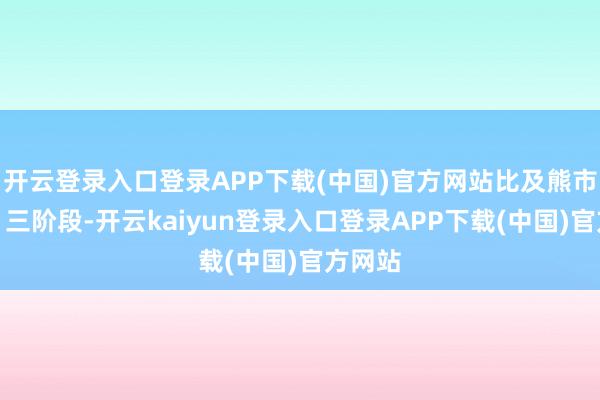 开云登录入口登录APP下载(中国)官方网站比及熊市第二、三阶段-开云kaiyun登录入口登录APP下载(中国)官方网站